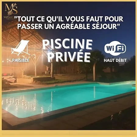 Belle Maison En Pierres Avec Piscine Lägenhet *